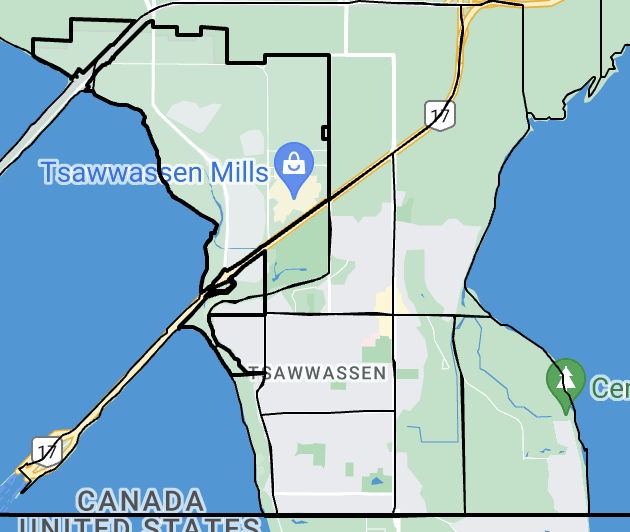 Map  Tsawwassen Mills